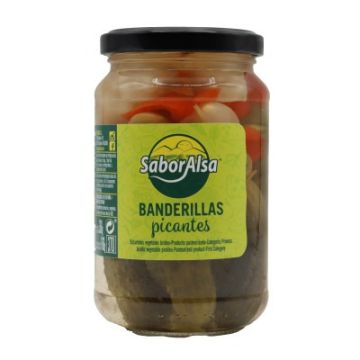 BANDERILLAS PICANTES EN VINAGRE PRIMERA TARRO 1/2KG  M/SABORALSA