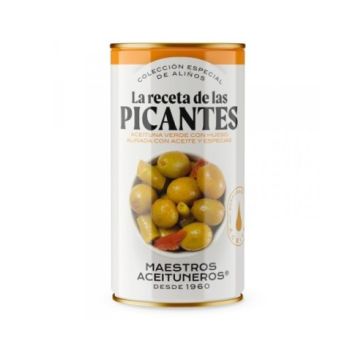 ACEITUNA VERDE R/PIMIENTO12 X 345 GR  M/MAESTROS ACEITU.