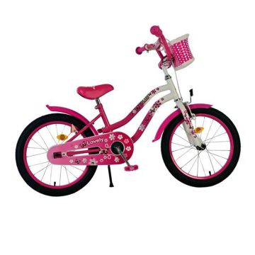 BICICLETA LOVELY 18 ROSA BLANCA