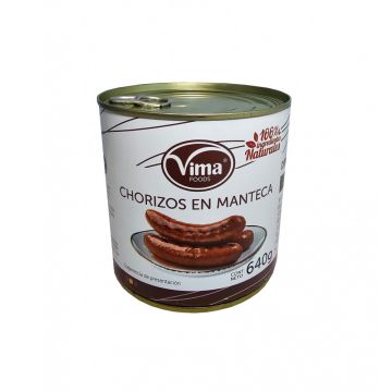 CHORIZOS EN MANTECA, 640 GR VIMA, C/6 UDS   M/VIMA