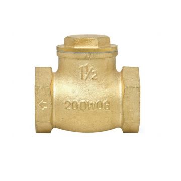 VALVULA CHEQUE HORIZONTAL MUELLE, BRONCE 1/2, S/M