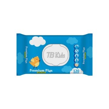 TOALIITAS HÚMEDAS P/HIGIENE DE BEBÉ PQTE X120U M.TB KIDS PREMIUM PLUS 120