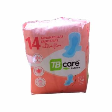 ALMOHADILLAS SANITARIAS C/ALAS PQTE X 14U M.TB CARE ULTRA FINA INVISIBLE -