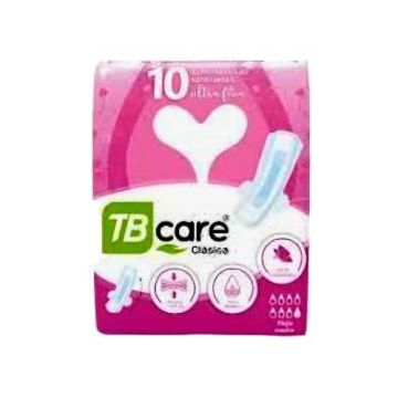 ALMOHADILLAS SANITARIAS C/ALAS PQTE X 10U M.TB CARE ULTRA FINA CLÁSICA - 1