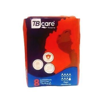ALMOHADILLAS SANITARIAS C/ALAS PQTE X 8U M/TB CARE MAXI NOCTURNA - 8
