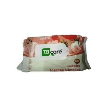 TOALIITAS HÚMEDAS P/HIGIENE PERSONAL DE ADULTO PQTE X 60U M.TB CARE 60
