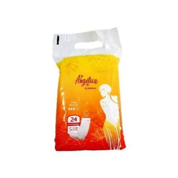 Almohadillas Sanitarias Diurna S/Alas Superabsorb  Flujo Normal ,M/Angelica,Bolsa 24 Unid